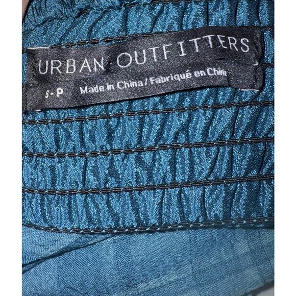 Cottagecore Babydoll UO Sz Small Smocked Plaid Mini Dress Boho Western Cowgirl - Picture 6 of 8